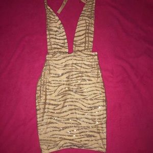Gold Glitter Dress